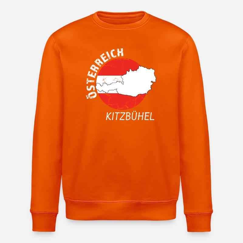Kitzbühel - Sweat bio ROLLER Stanley/Stella Unisexe - orange profond