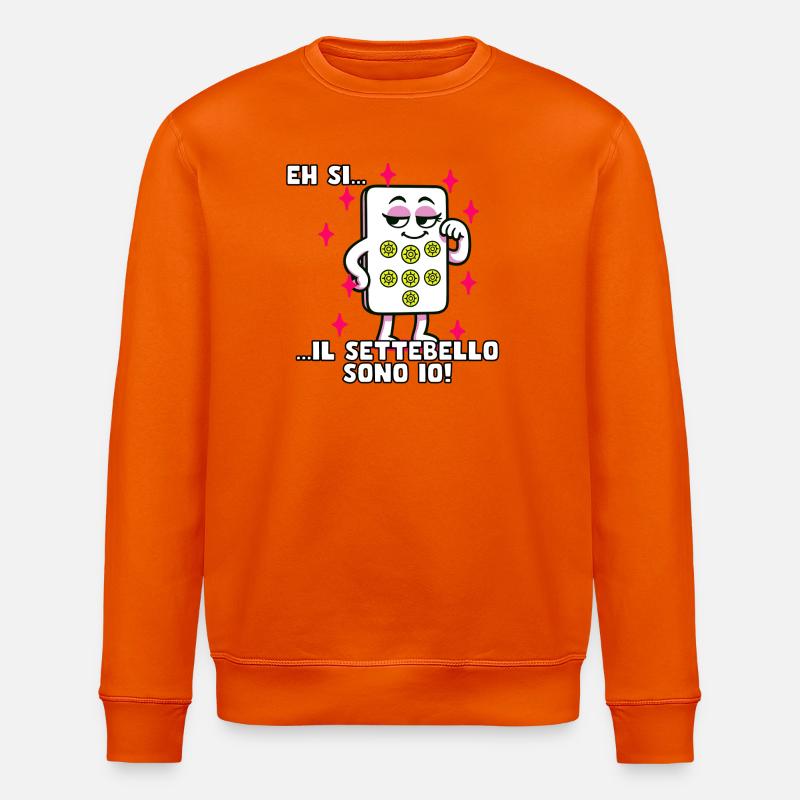 Ich bin der Settebello - Stanley/Stella Unisex Bio-Sweatshirt ROLLER - Tieforange
