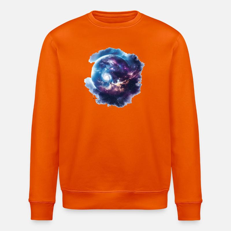 Galaxie du vortex cosmique - Sweat bio ROLLER Stanley/Stella Unisexe - orange profond