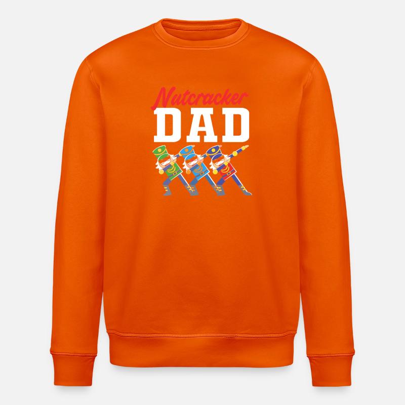 Weihnachten Nussknacker Vater Papa - Stanley/Stella Unisex Bio-Sweatshirt ROLLER - Tieforange