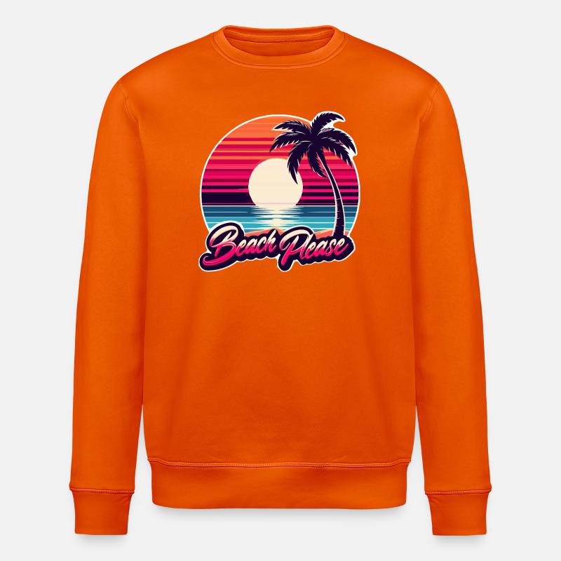 Strand Sunset Beach Bitte - Stanley/Stella Unisex Bio-Sweatshirt ROLLER - Tieforange