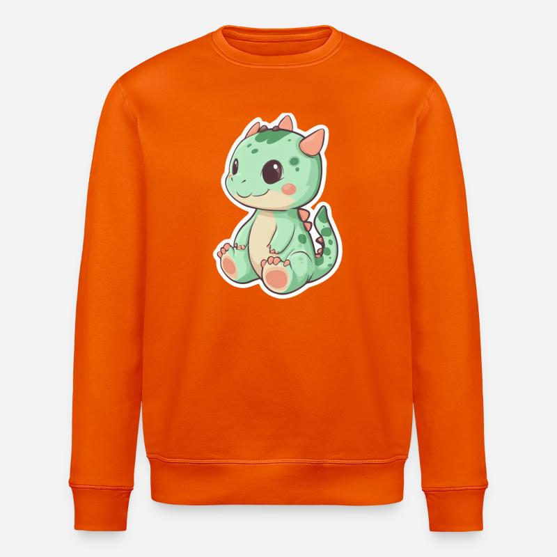 Dinosaurier - Stanley/Stella Unisex Bio-Sweatshirt ROLLER - Tieforange