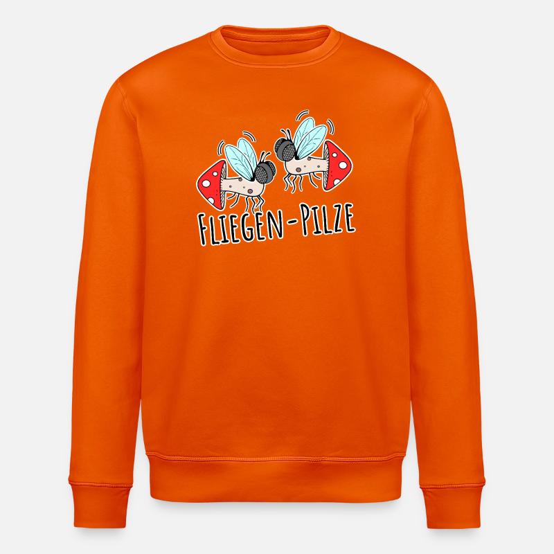 Deux champignons mouches - Sweat bio ROLLER Stanley/Stella Unisexe - orange profond