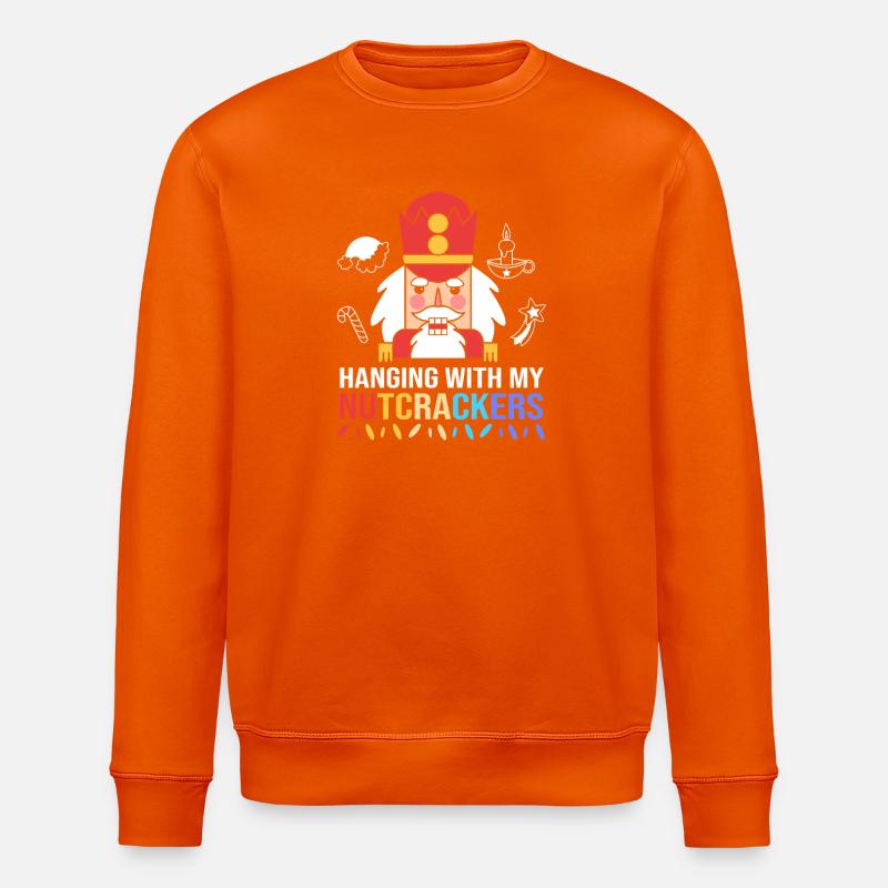 Nutcracker Christmas - Stanley/Stella ROLLER Unisex Organic Sweatshirt - bright orange