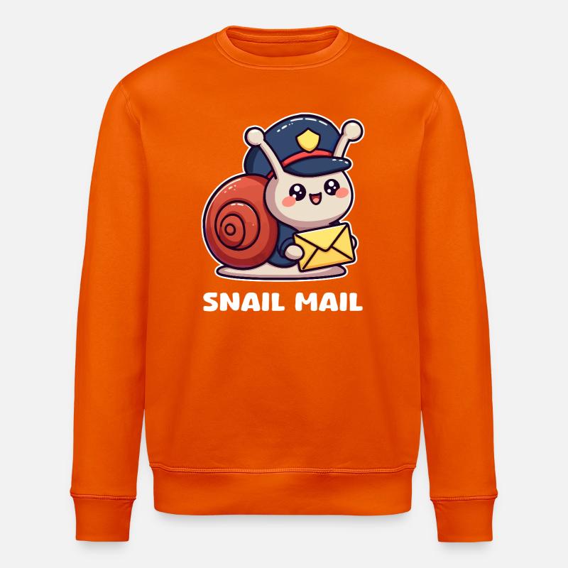Boten-Schnecke - Stanley/Stella Unisex Bio-Sweatshirt ROLLER - Tieforange