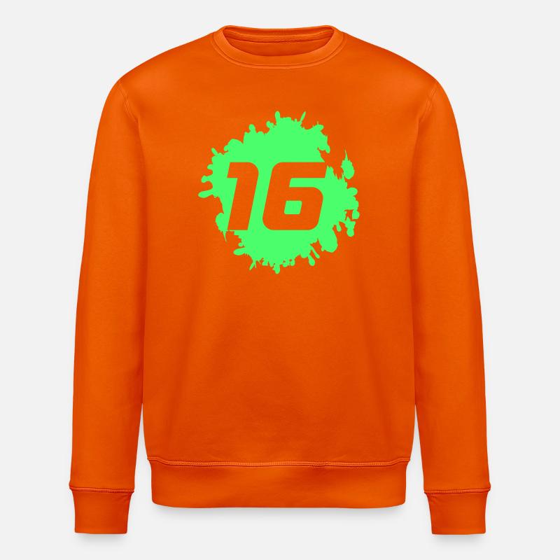 Neon Grün Spritz 16 Design - Stanley/Stella Unisex Bio-Sweatshirt ROLLER - Tieforange