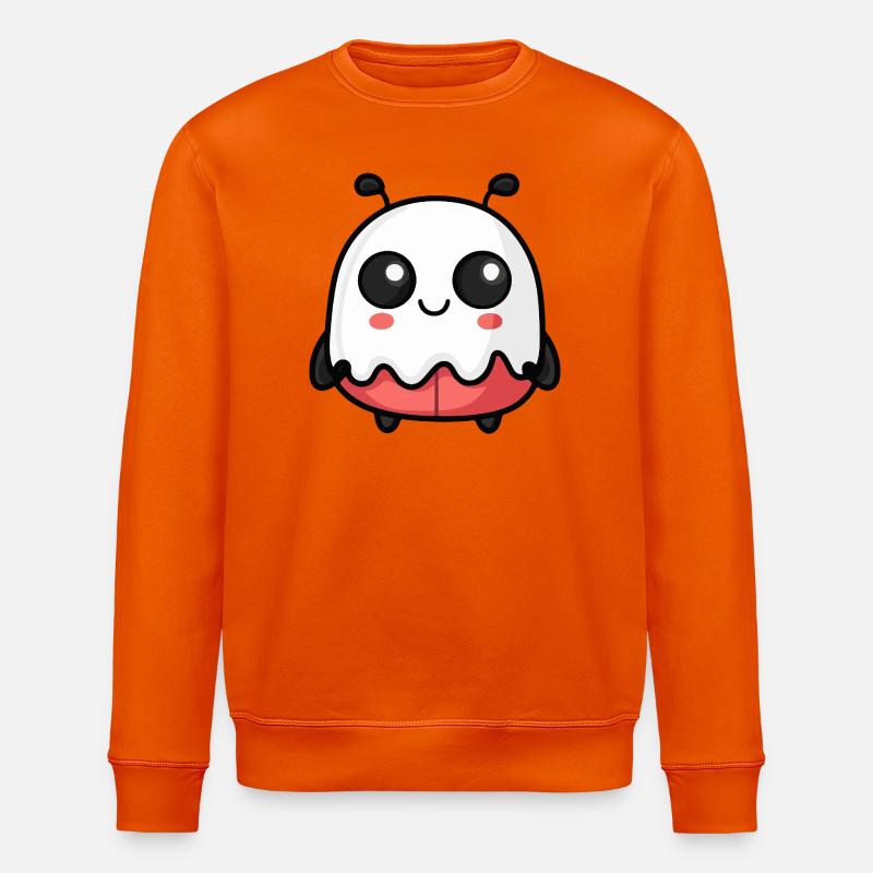 Marienkäfer Halloween Geist - Stanley/Stella Unisex Bio-Sweatshirt ROLLER - Tieforange