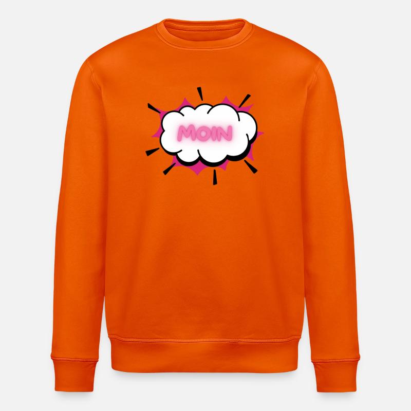 MOIN Nuage de néons - Sweat bio ROLLER Stanley/Stella Unisexe - orange profond