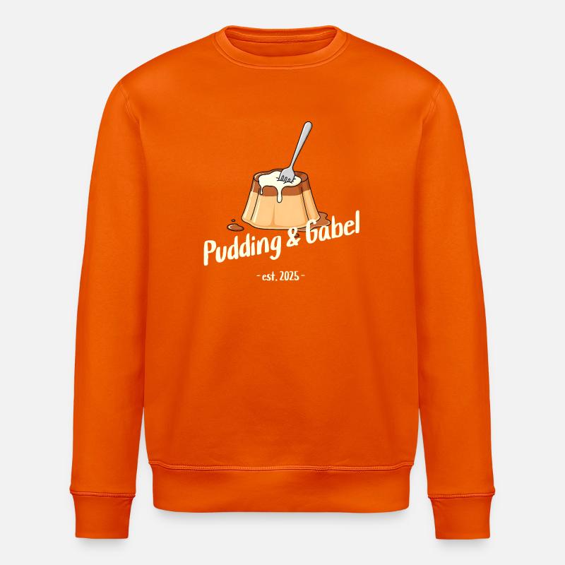 Pudding und Gabel - Est. 2025 - Stanley/Stella Unisex Bio-Sweatshirt ROLLER - Tieforange