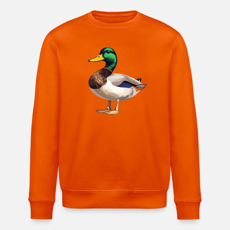 Enten Ente - Stanley/Stella Unisex Bio-Sweatshirt ROLLER - Tieforange