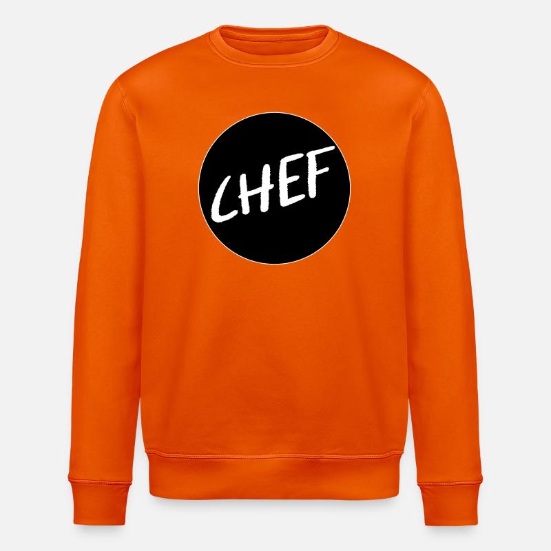 CHEF VORGESETZTER - Stanley/Stella Unisex Bio-Sweatshirt ROLLER - Tieforange