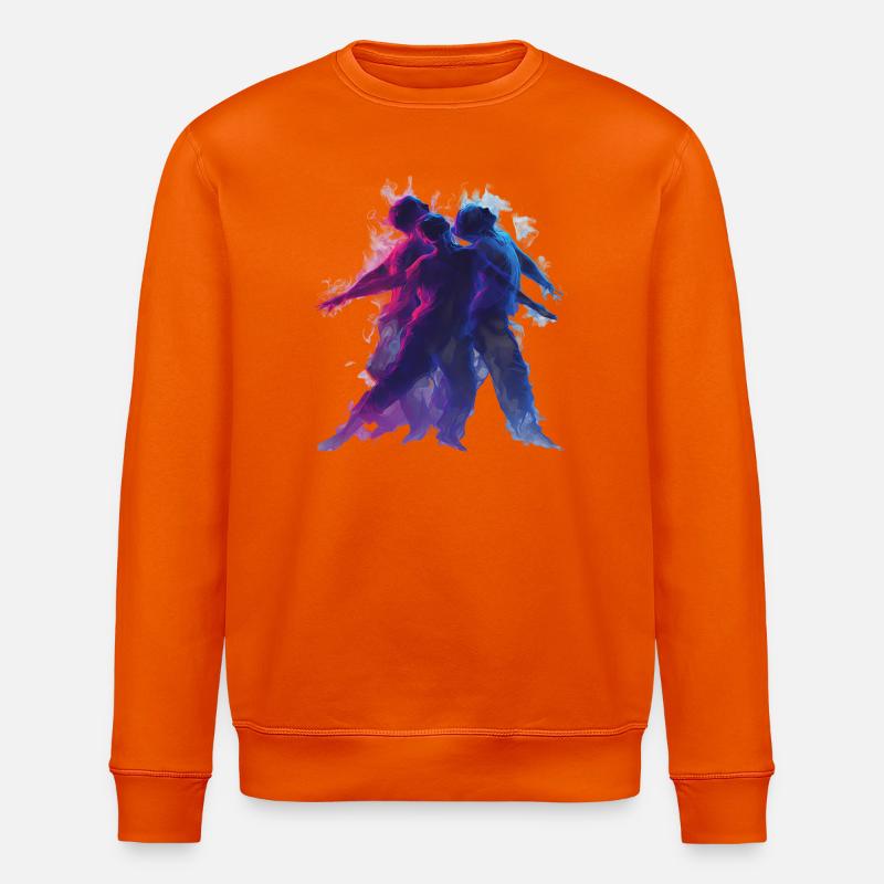 Neon_Dance_Motion_Blur - Stanley/Stella Unisex Bio-Sweatshirt ROLLER - Tieforange
