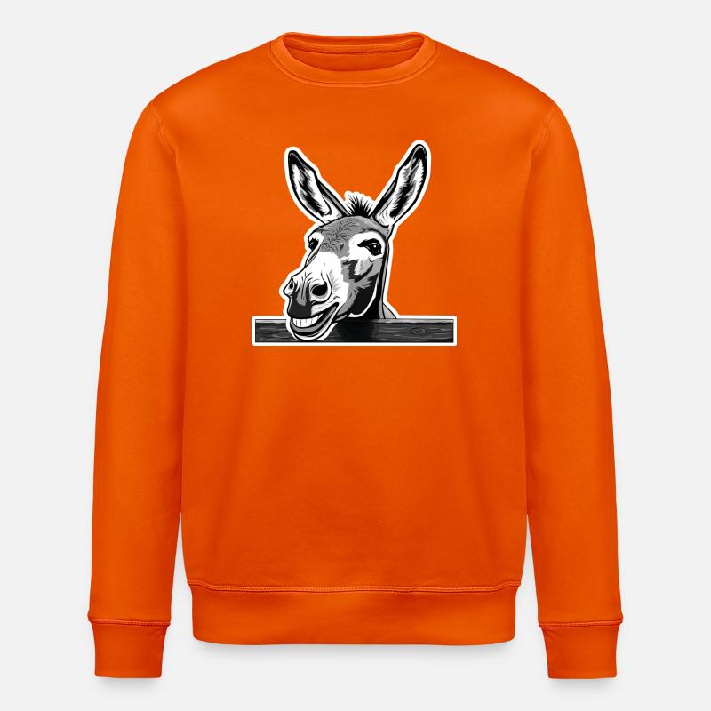 Âne effronté – rires autorisés ! - Sweat bio ROLLER Stanley/Stella Unisexe - orange profond