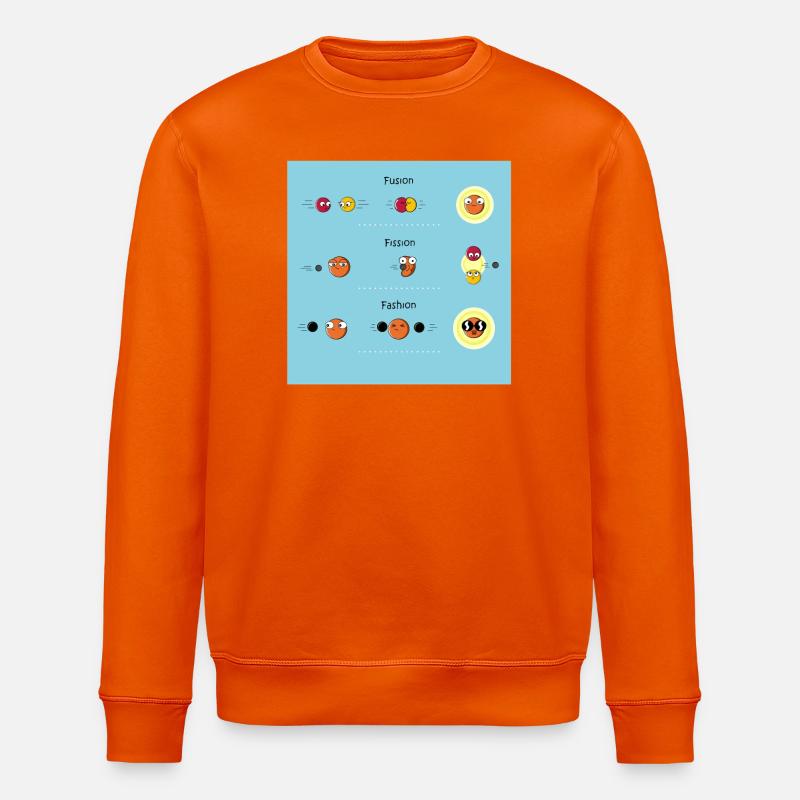 Physics Physicist Teacher Science Funny Saying - Stanley/Stella ROLLER Unisex Organic Sweatshirt - bright orange