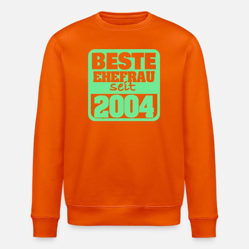 Verliebt 2004 - Stanley/Stella Unisex Bio-Sweatshirt ROLLER - Tieforange