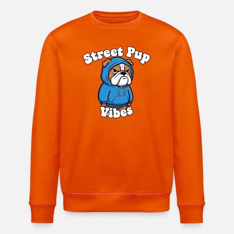 Vibrations des chiots de rue - Sweat bio ROLLER Stanley/Stella Unisexe - orange profond