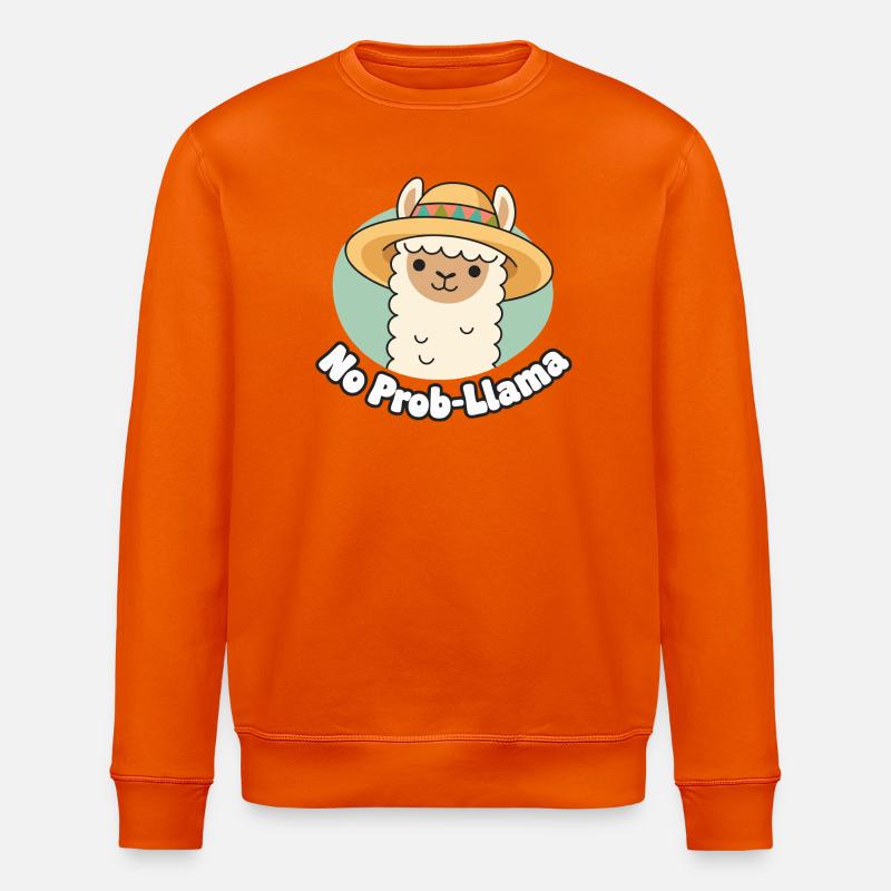 No Prob Llama Sombrero - Stanley/Stella Unisex Bio-Sweatshirt ROLLER - Tieforange