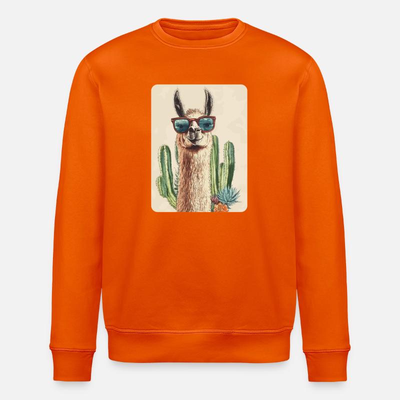 Lama - Stanley/Stella Unisex Bio-Sweatshirt ROLLER - Tieforange