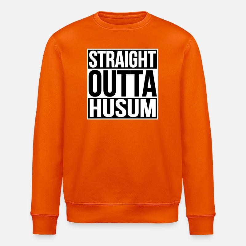 Straight Outta Husum - Stanley/Stella Unisex Bio-Sweatshirt ROLLER - Tieforange