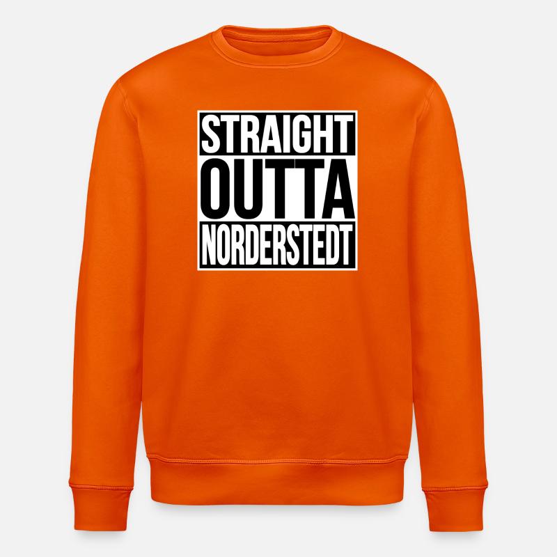 Straight Outta Norderstedt - Sweat bio ROLLER Stanley/Stella Unisexe - orange profond
