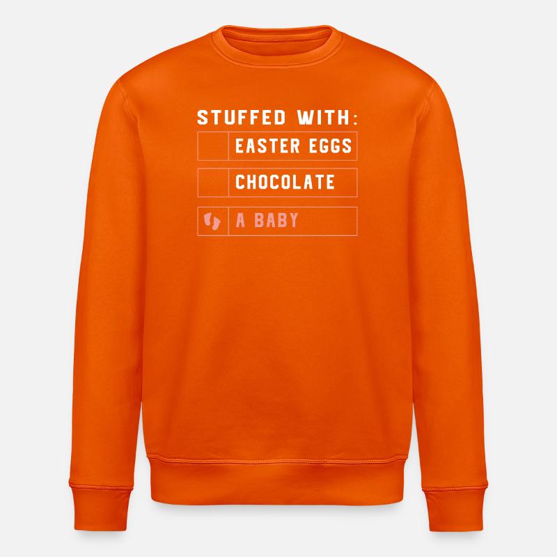 Gender Reveal Ostern Werdende Mutter - Stanley/Stella Unisex Bio-Sweatshirt ROLLER - Tieforange
