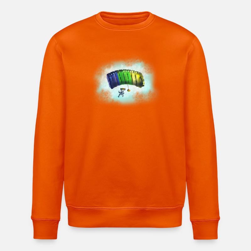 Fallschirm - Stanley/Stella Unisex Bio-Sweatshirt ROLLER - Tieforange