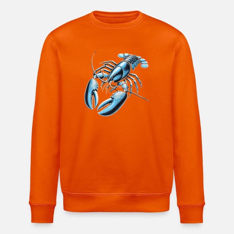 Blauer Krabbenlobster Stil - Stanley/Stella Unisex Bio-Sweatshirt ROLLER - Tieforange