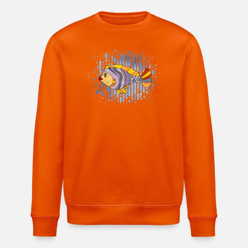 Fisch - Stanley/Stella Unisex Bio-Sweatshirt ROLLER - Tieforange