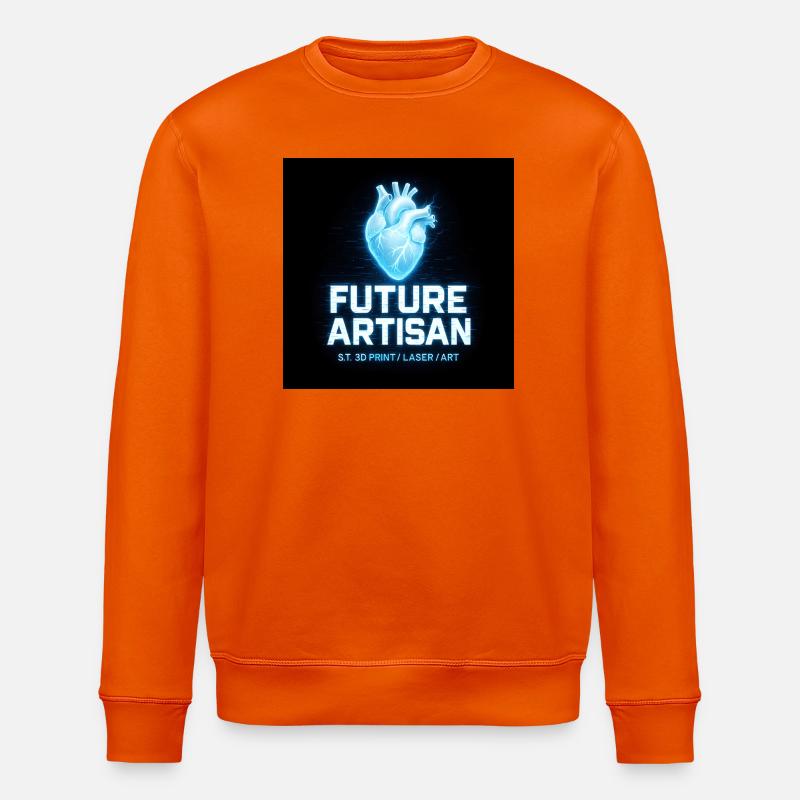 Future Artisan Herz Neon - Stanley/Stella Unisex Bio-Sweatshirt ROLLER - Tieforange