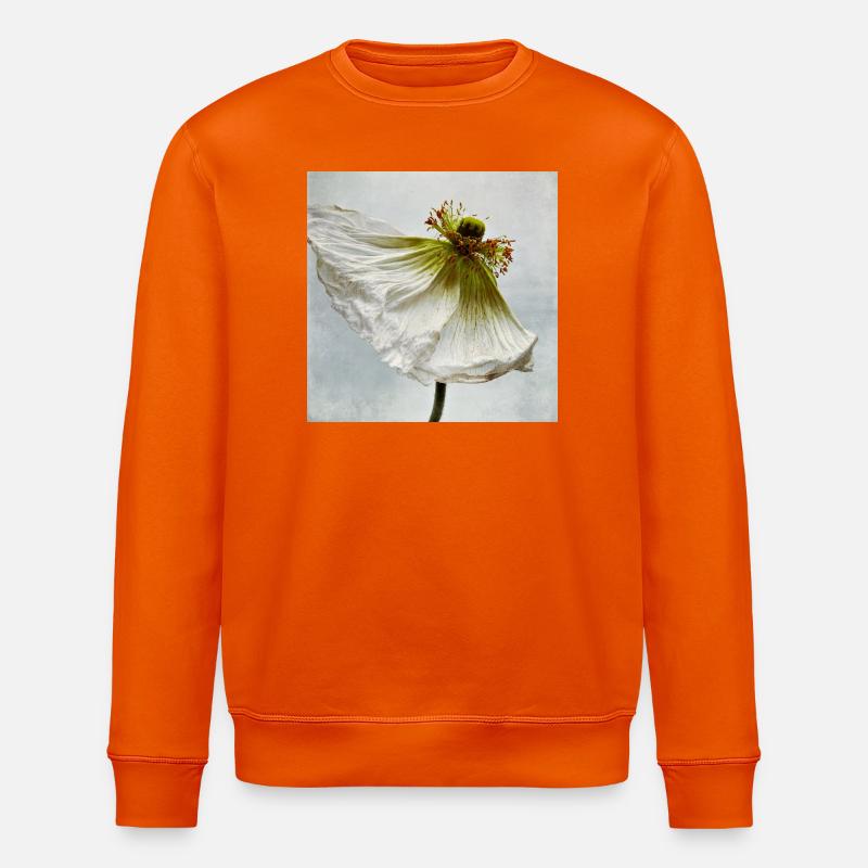 White Poppy - Stanley/Stella Unisex Bio-Sweatshirt ROLLER - Tieforange