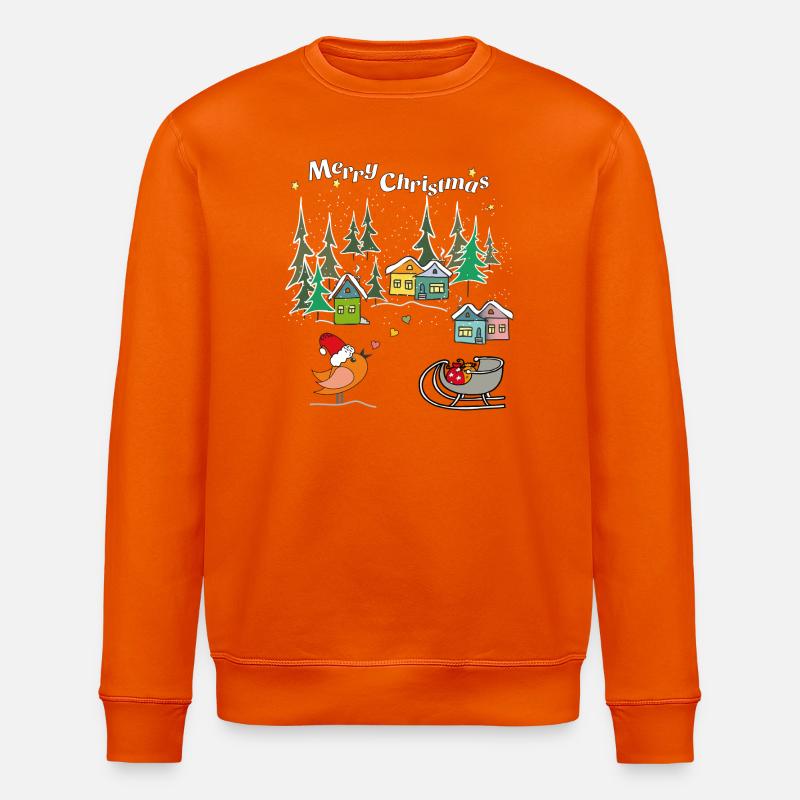 Merry Xmas - Stanley/Stella Unisex Bio-Sweatshirt ROLLER - Tieforange