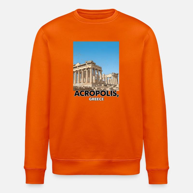 Acropole Grèce Affiche - Sweat bio ROLLER Stanley/Stella Unisexe - orange profond