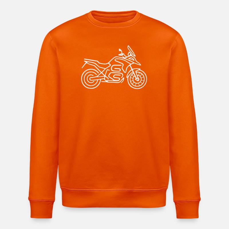 Moto GS blanc - Sweat bio ROLLER Stanley/Stella Unisexe - orange profond