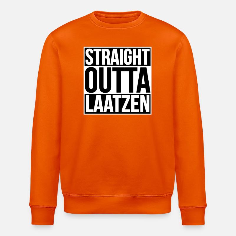Straight Outta Laatzen - Sweat bio ROLLER Stanley/Stella Unisexe - orange profond