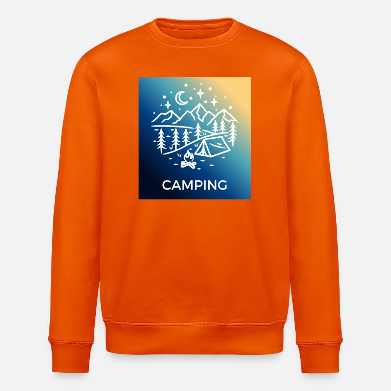 Nuit Forêt Camping Camping - Sweat bio ROLLER Stanley/Stella Unisexe - orange profond