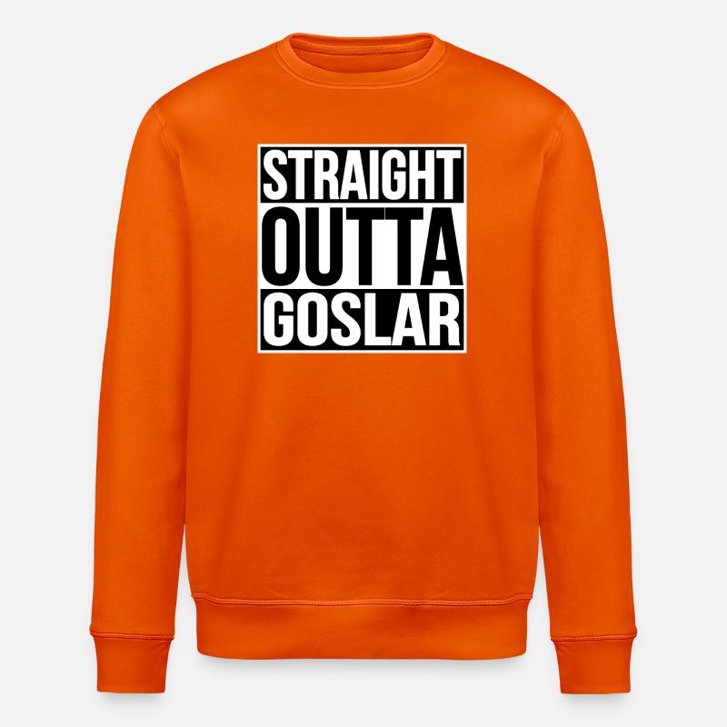 Straight Outta Goslar - Stanley/Stella Unisex Bio-Sweatshirt ROLLER - Tieforange