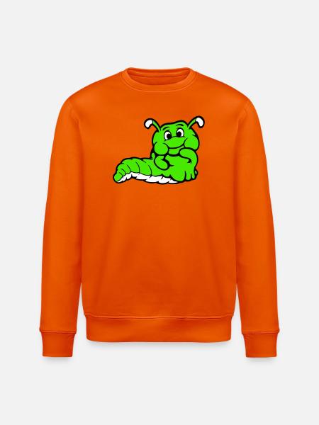 Chenille Ver Timide Amicale Curieux - Sweat bio ROLLER Stanley/Stella Unisexe - orange profond