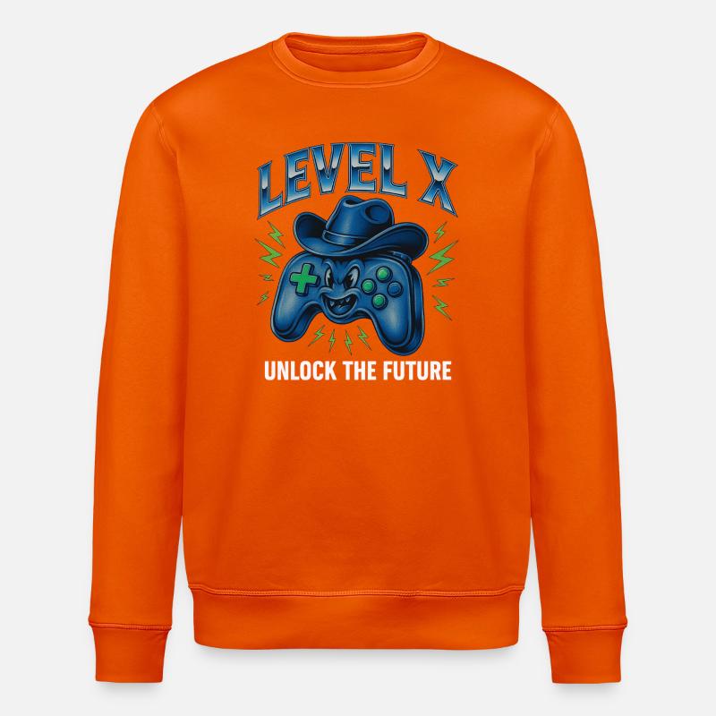 Niveau X : Débloquez l’avenir - Sweat bio ROLLER Stanley/Stella Unisexe - orange profond