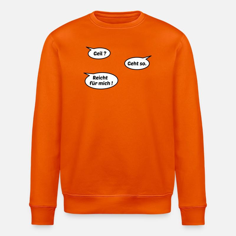 Horny suffit - Sweat bio ROLLER Stanley/Stella Unisexe - orange profond