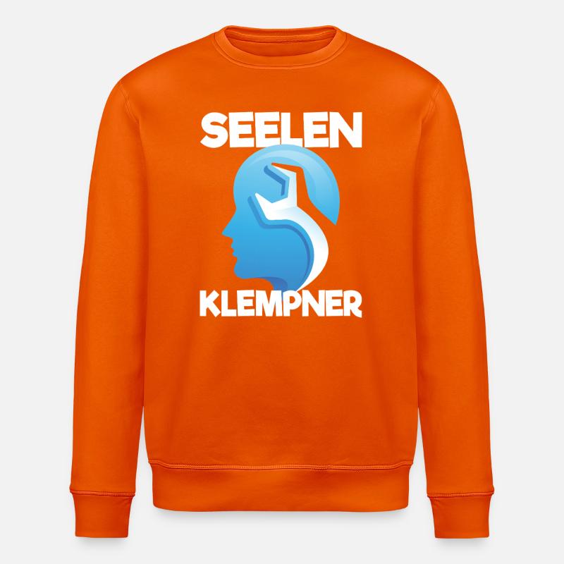 Seelenklempner - Stanley/Stella Unisex Bio-Sweatshirt ROLLER - Tieforange