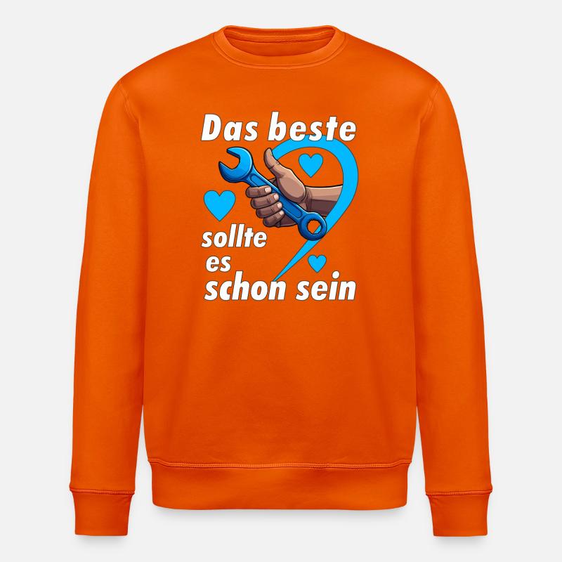 Schraubenschlüssel Das beste - Stanley/Stella Unisex Bio-Sweatshirt ROLLER - Tieforange