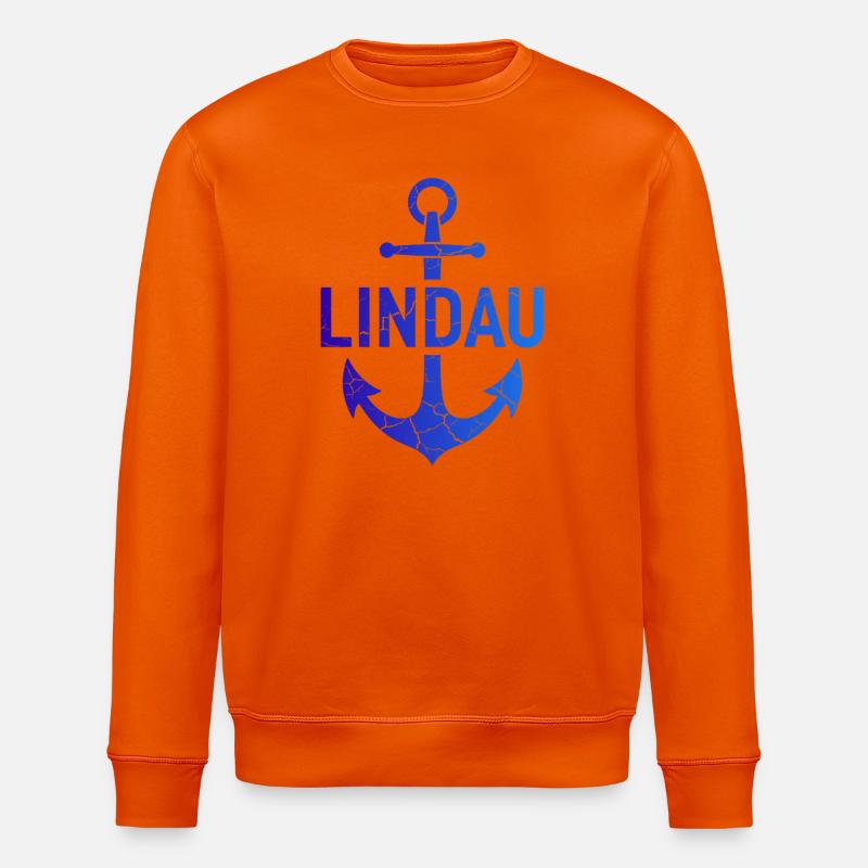 Anker Lindau Bodensee - Stanley/Stella Unisex Bio-Sweatshirt ROLLER - Tieforange
