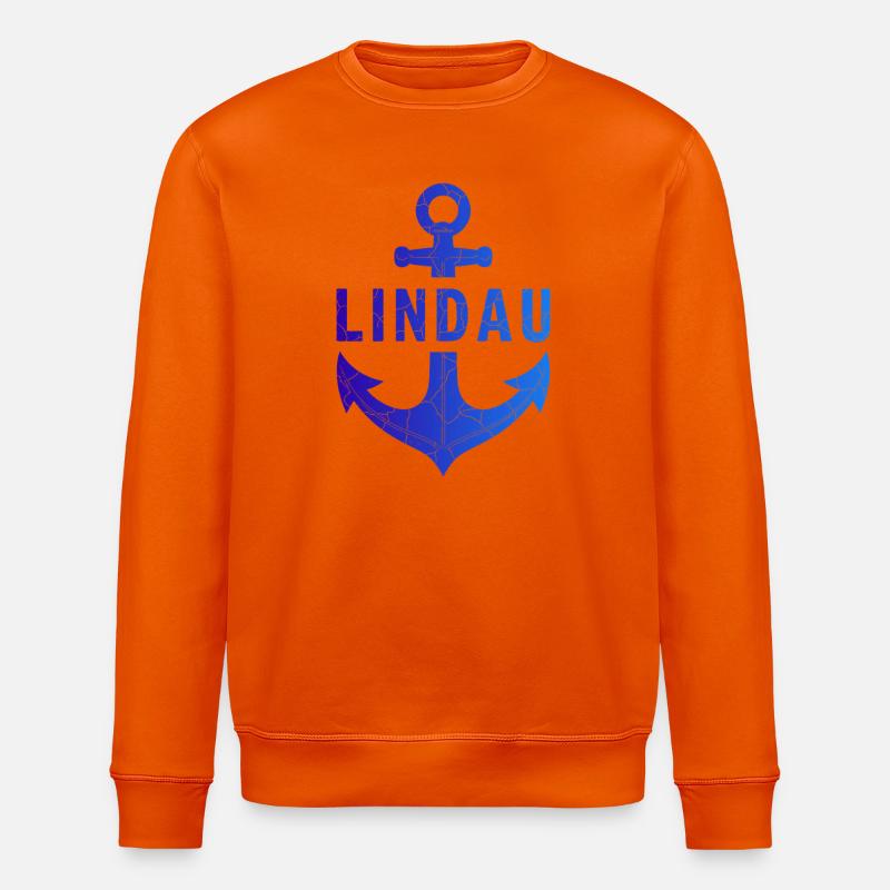 Point d’ancrage Lindau Lac de Constance - Sweat bio ROLLER Stanley/Stella Unisexe - orange profond