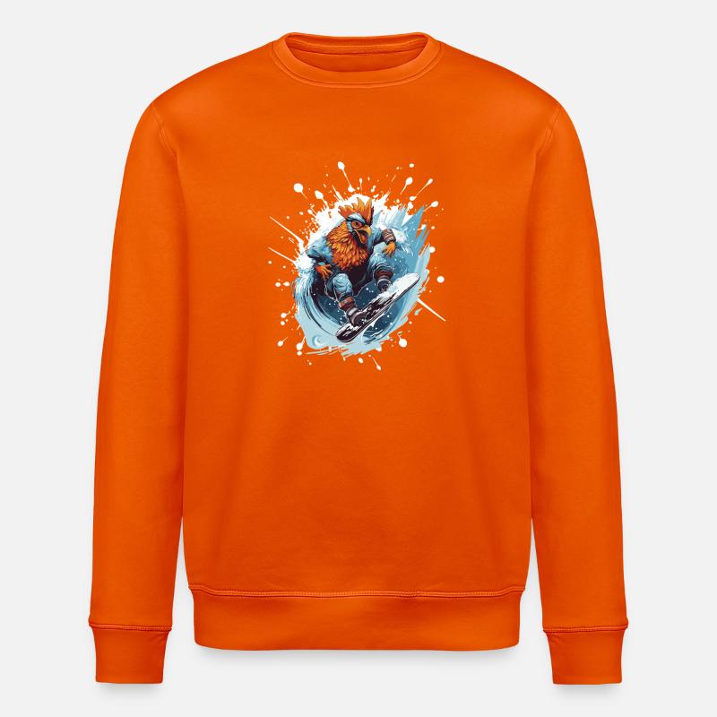 Hahn Snowboard - Stanley/Stella Unisex Bio-Sweatshirt ROLLER - Tieforange