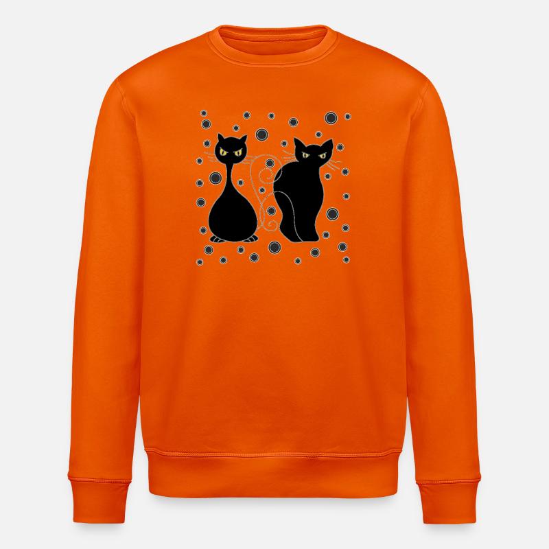 Katzen - Stanley/Stella Unisex Bio-Sweatshirt ROLLER - Tieforange