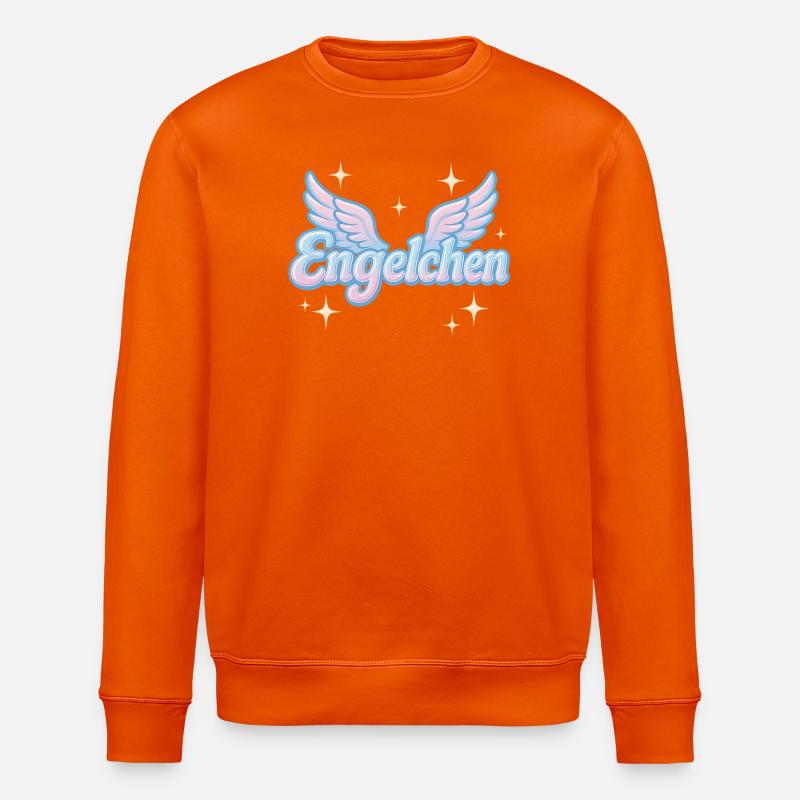 Engelchen / y2k statement spitzname design - Stanley/Stella Unisex Bio-Sweatshirt ROLLER - Tieforange