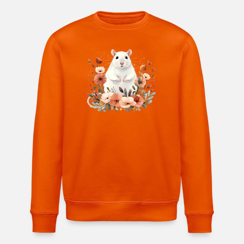 Ratte - Stanley/Stella Unisex Bio-Sweatshirt ROLLER - Tieforange