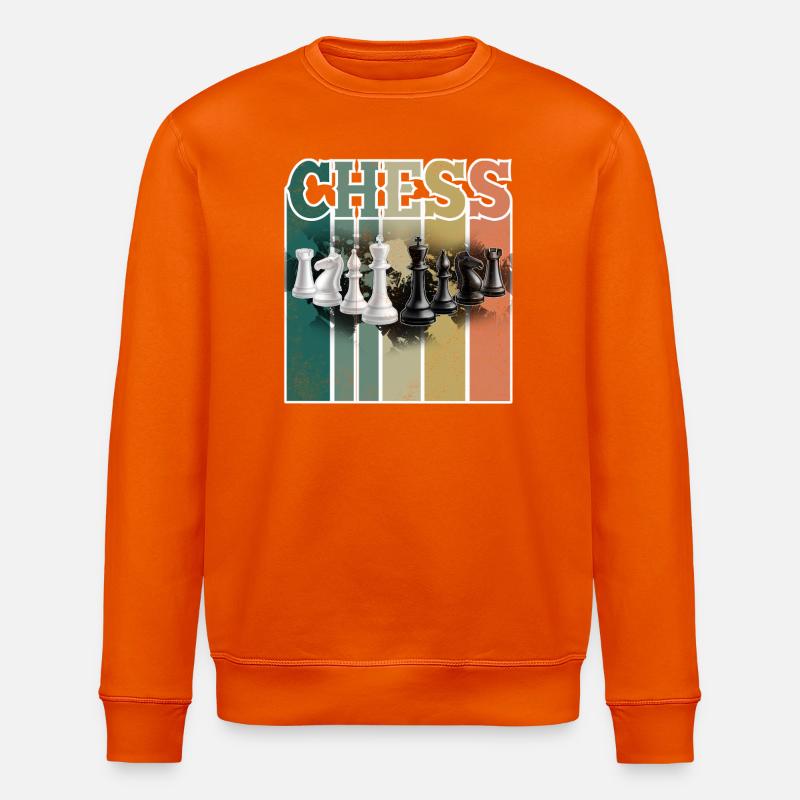 Schach - Stanley/Stella Unisex Bio-Sweatshirt ROLLER - Tieforange