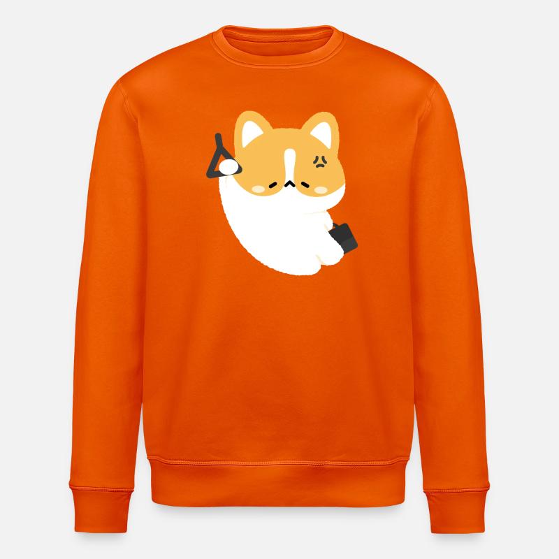Trajet Corgi fatigué - Sweat bio ROLLER Stanley/Stella Unisexe - orange profond