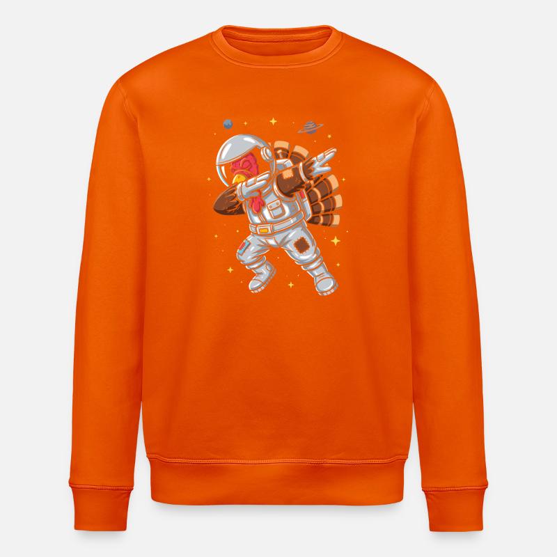 Canard astronaute dans l’espace - Sweat bio ROLLER Stanley/Stella Unisexe - orange profond